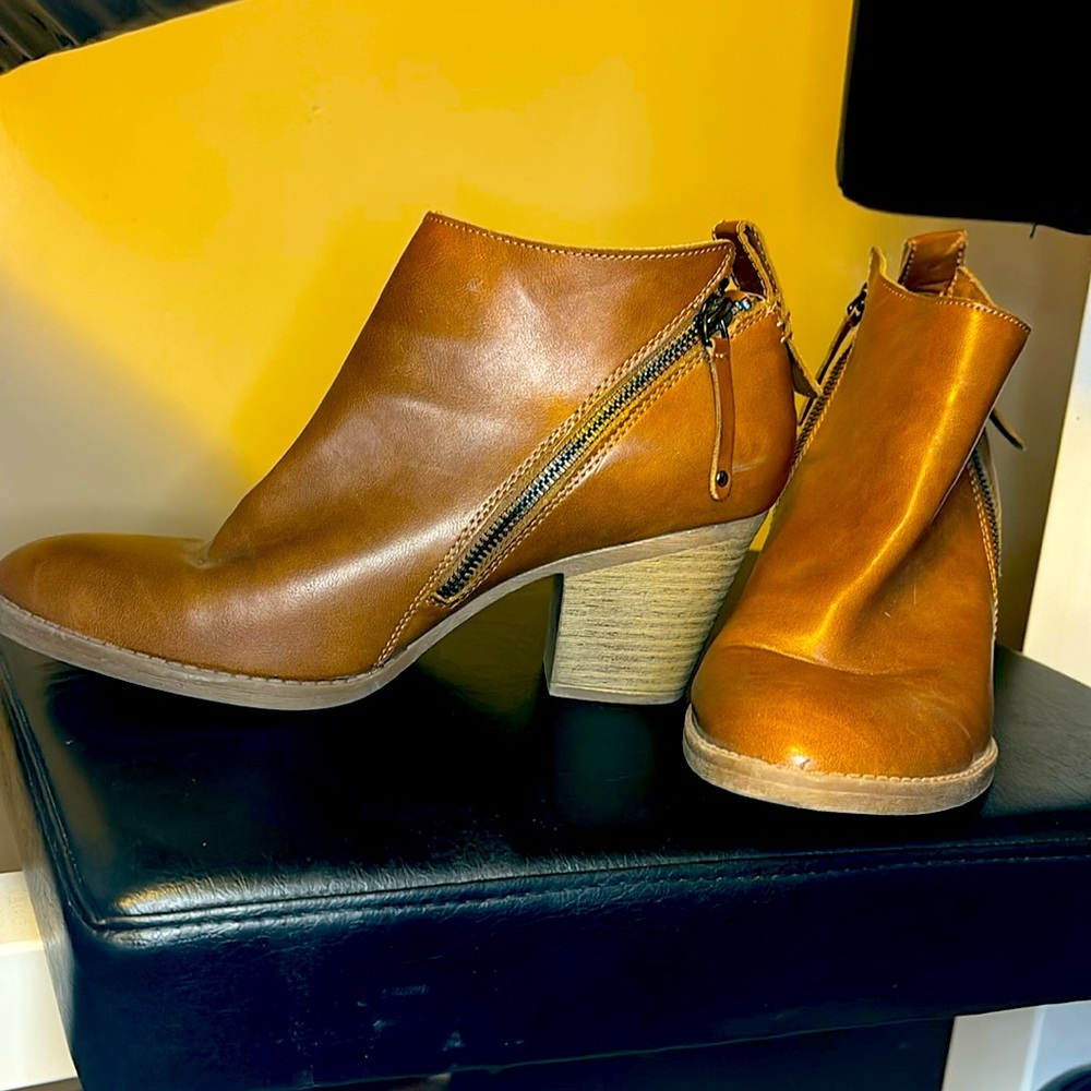 Dolce Vita Faux Leather Ankle Booties